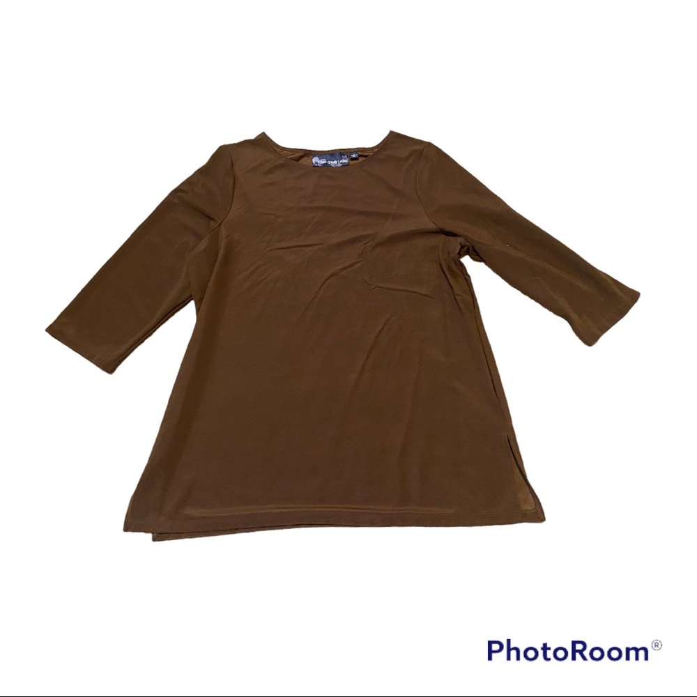 Susan Graver brown tunic top